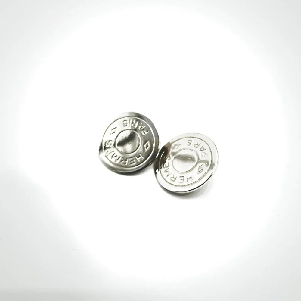 Hermès Earrings, Clou de selle, Metal - Picture 3 of 5